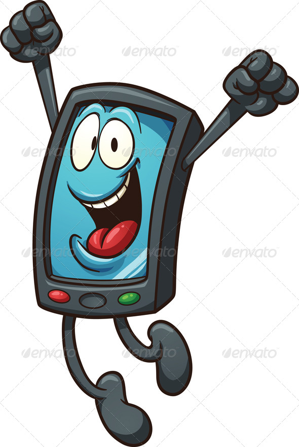 Happy Smartphone | GraphicRiver